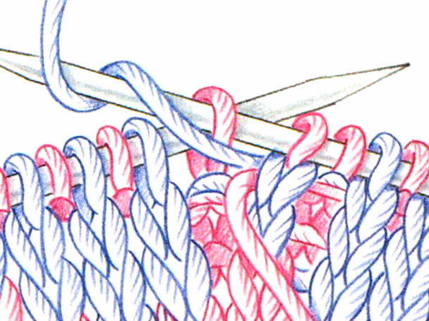 Читать: Двустороннее вязание спицами